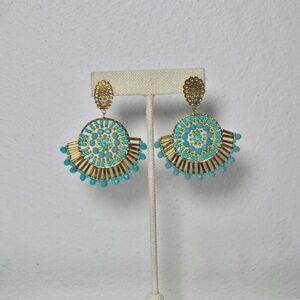Turquoise/Gold Earrings